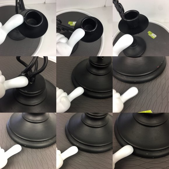 Candelabra Black Metal Wrought Iron Swirls From Target Holds 3 Taper Candles - Picture 10 of 11